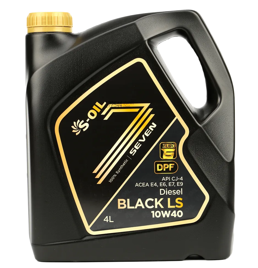 Моторное масло S-OIL SEVEN Black 10W-40, 4л